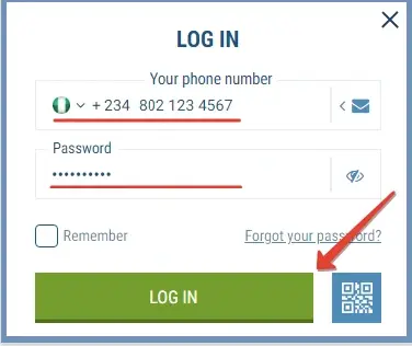 How to login 1xbet by phone 