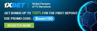 Sign up with 1xbet now and get a 100% bonus on your first deposit!